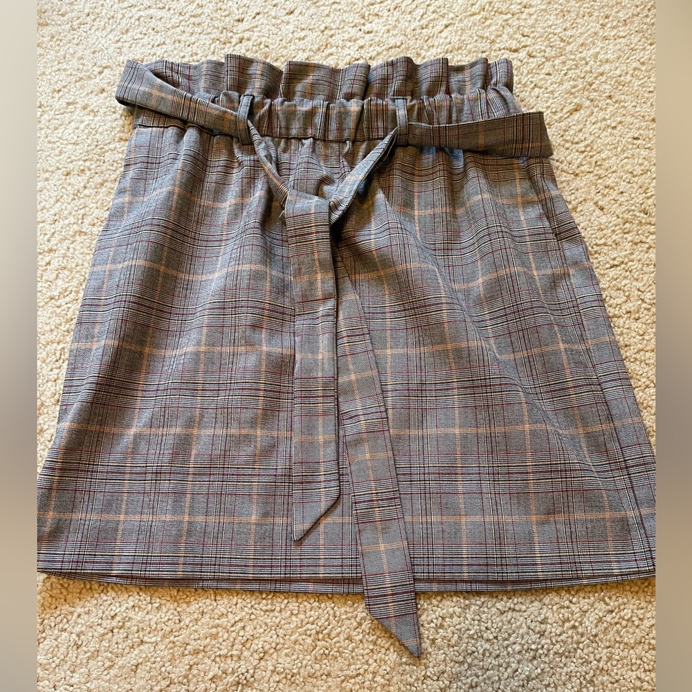 *NWT* Express midi plaid skirt